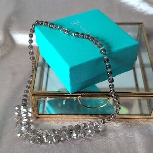 Elegant Smokey Crystal Necklace